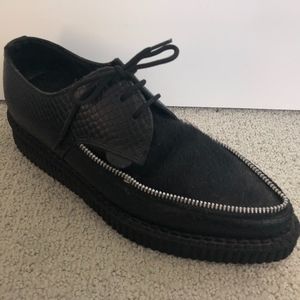 UNDERGROUND Black Barfly Pointed Creeper Size 6